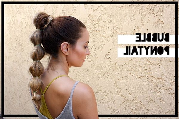 6 Easy And Practical Hairstyles For Working Out | Openfit Regarding Bubble Pony Updo Hairstyles (Photo 22 of 25)