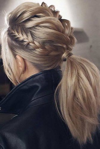 60+ Perfect Hair Updos For Perfect You | Lovehairstyles Within Braided Ponytails Updo Hairstyles (View 13 of 25)