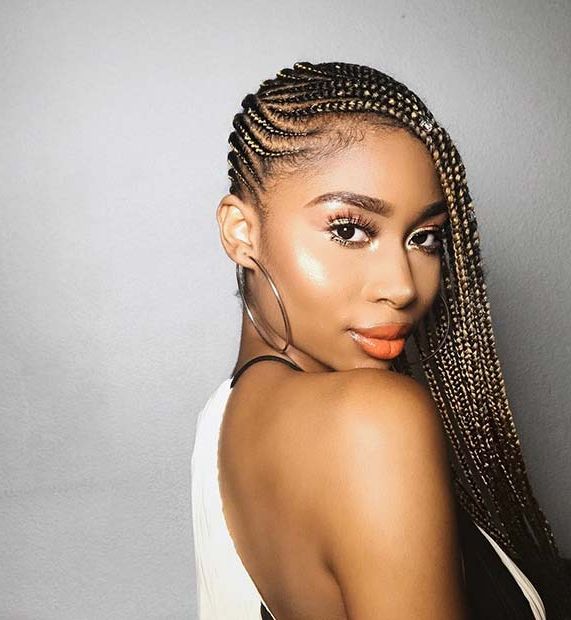 68 Best Black Braided Hairstyles To Copy In 2019 | Page 2 Of Intended For Latest Side Cornrows Braided Hairstyles (View 5 of 25)