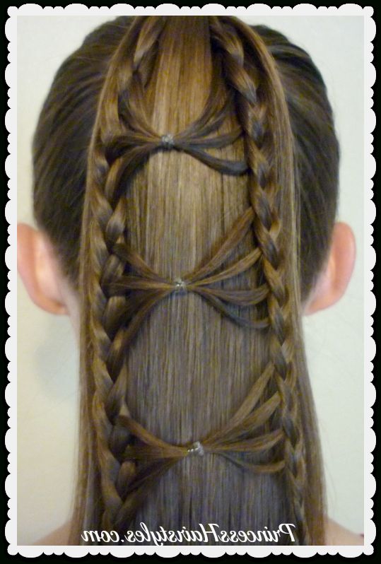 Bow Tie Braid Ponytail Hair Tutorial | Hairstyles For Girls For Zig Zag Ponytail Updo Hairstyles (Photo 18 of 25)