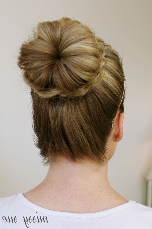 Braid Wrapped High Bun For Most Current Braid Wrapped High Bun Hairstyles (View 7 of 25)