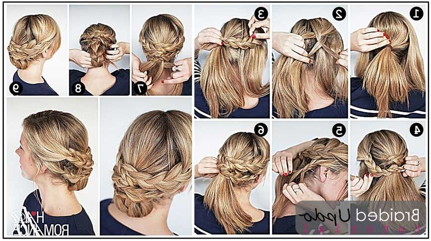 Braided Chignon Updo Hairstyle Tutorial – Careforhair.co (View 3 of 25)