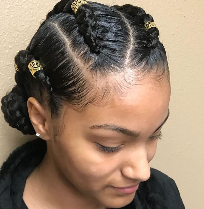 Braided Updos For Every Occasion | Naturallycurly Pertaining To Most Recent Cornrow Braided Bun Hairstyles (View 21 of 25)