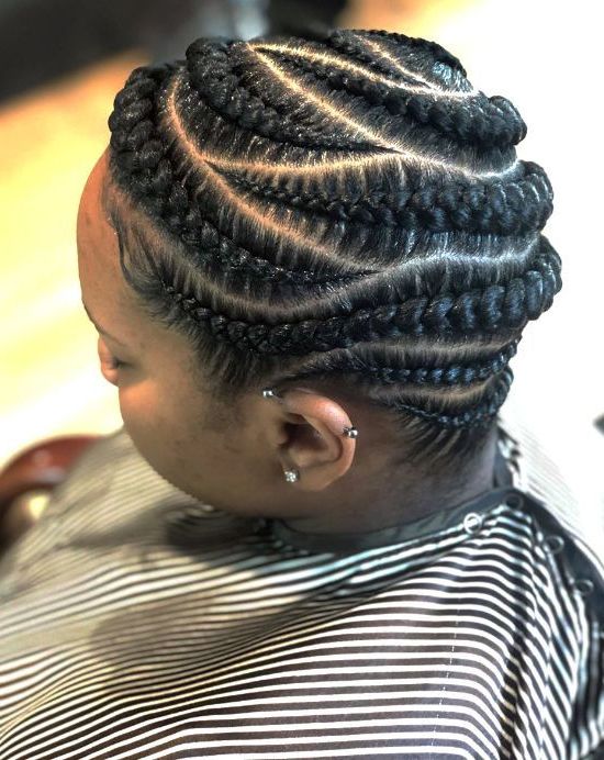 Cornrows Braids | 45 Killer Braided Hairstyles For Black In Latest Zig Zag Cornrows Braided Hairstyles (View 16 of 25)