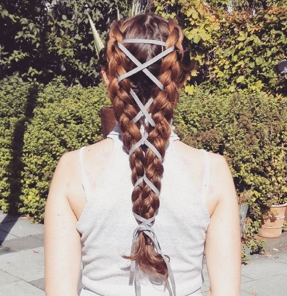 Corset Braids Make A Splash As An Edgy New Hairstyle | Beauty In 2020 Corset Braided Hairstyles (View 14 of 25)