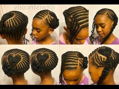 ? Tnc – 33 ? Halo/crown Braid On Kids Natural Hair In Newest Crown Cornrow Braided Hairstyles (View 20 of 25)