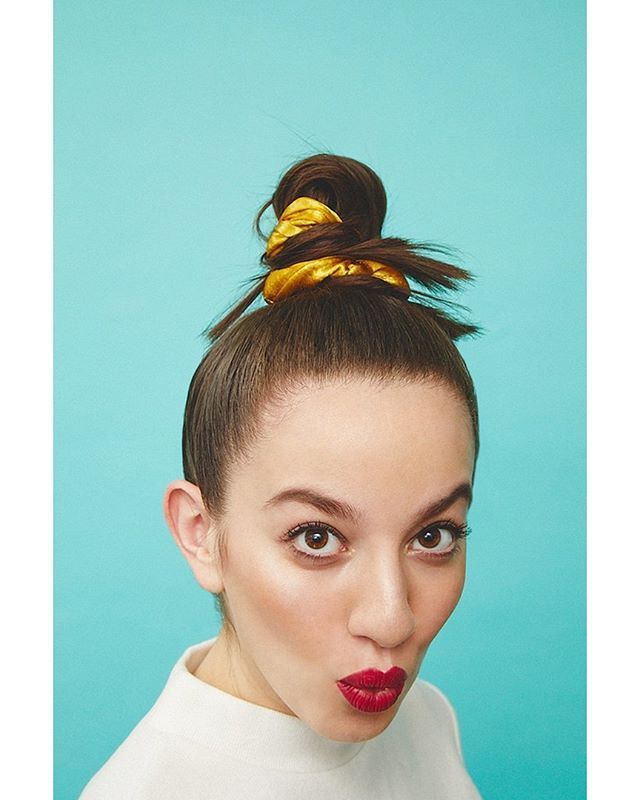 ? Look: Sleek Topknot With Scrunchie Inspiredthe Runway For Decorative Topknot Hairstyles (View 5 of 25)