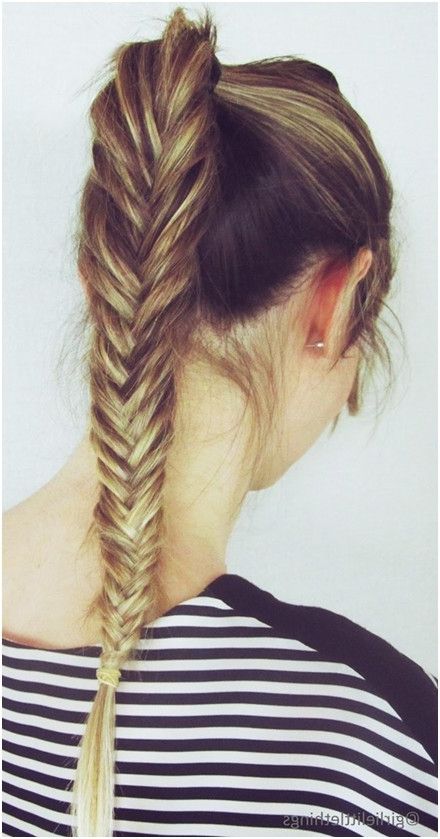 Fishtail Braid, Ponytail Hairstyles – Popular Haircuts Regarding Most Recently Fishtail Braid Pontyail Hairstyles (View 1 of 25)
