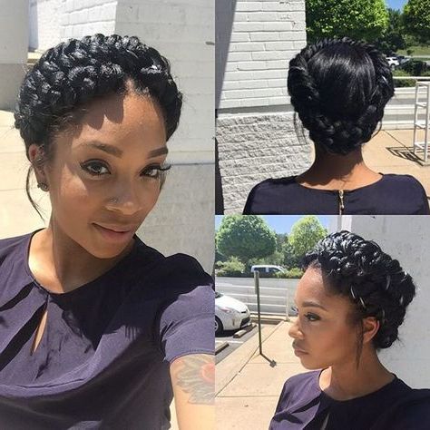 Halo Braid | Fishtail #atlantahairstylist #atlantahair #atl Inside Current Halo Braided Hairstyles With Bangs (View 1 of 25)