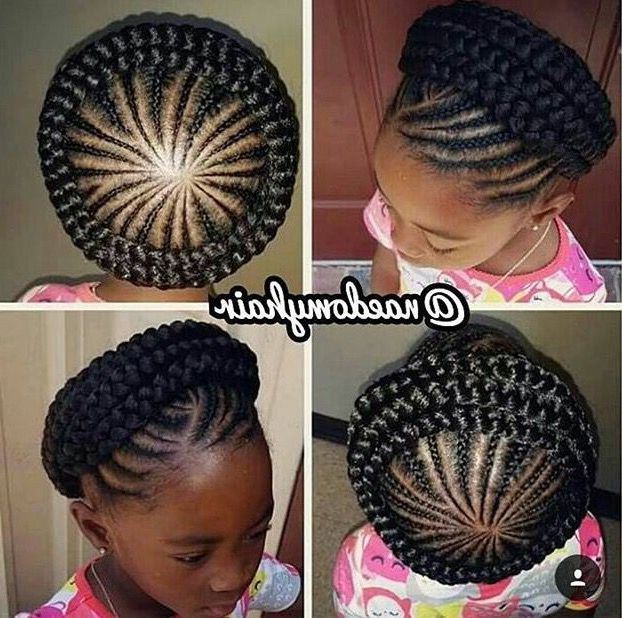Halo/crown Braids | Kids Braided Hairstyles, Natural Hair For Current Crown Cornrow Braided Hairstyles (View 9 of 25)