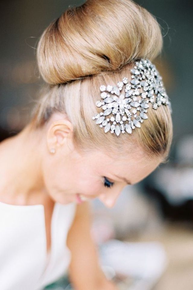 Ideas To Accessorize Your Top Knot Bun Within Decorative Topknot Hairstyles (View 13 of 25)