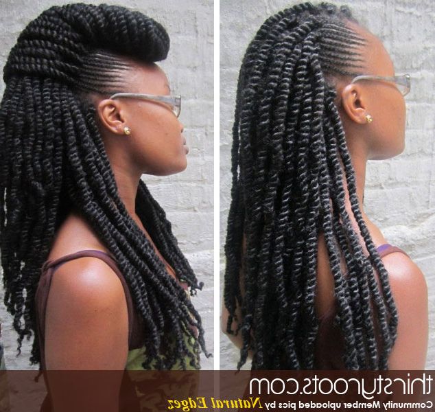 Kinky Twists And Braids Within Twists And Braid Hairstyles (View 13 of 25)