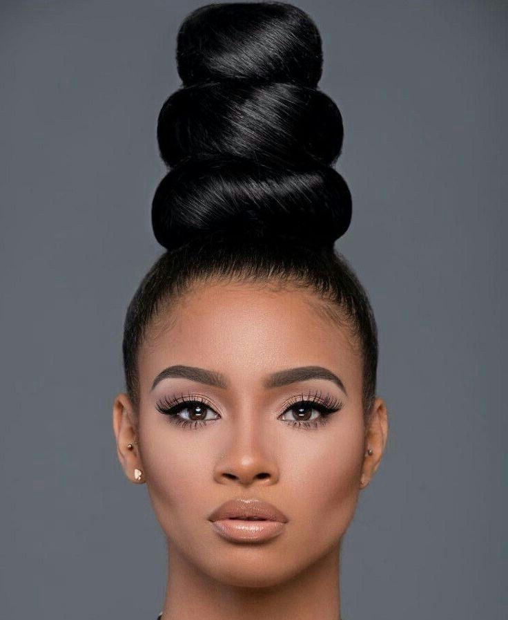 Now Im Craving A Stack Of Onion Ringd | Stylish Modern Hair In Stacked Buns Updo Hairstyles (View 4 of 25)