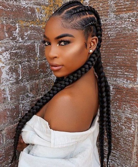 Pin On Ghana Braids/straight Backs For Latest Straight Backs Braided Hairstyles (View 20 of 25)