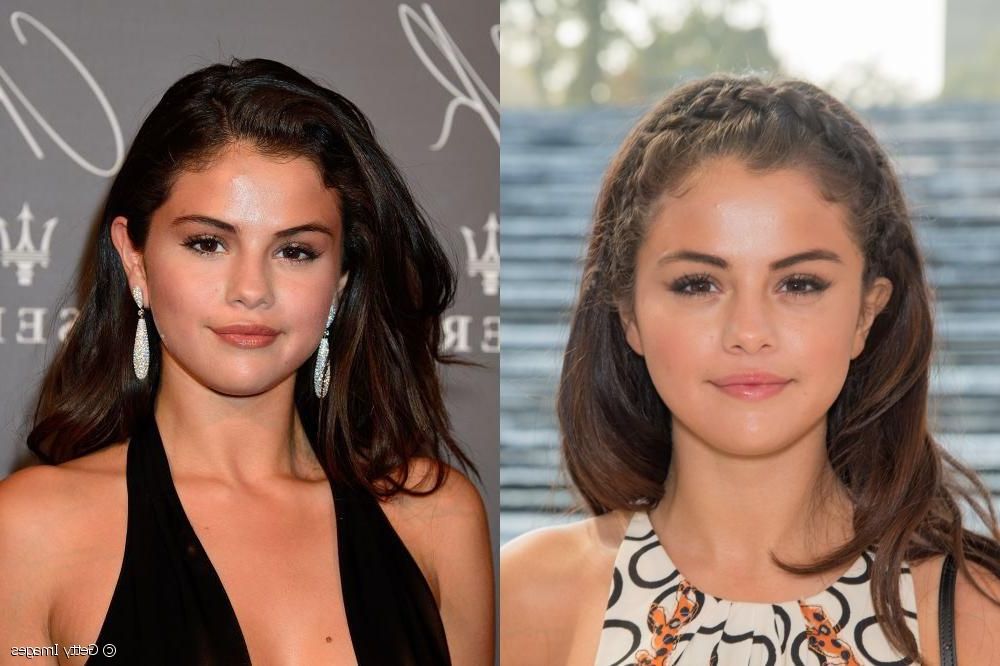 Selena Gomez: Braided Headband Vs. Voluminous Waves In Recent Headband Braided Hairstyles With Long Waves (Photo 24 of 25)