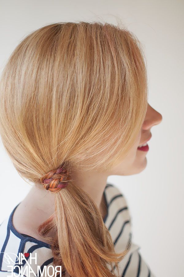 The Freckled Fox: Hair Tutorial: The Braid Wrapped Ponytail With Regard To Wrapped Ponytail Hairstyles (Photo 23 of 25)