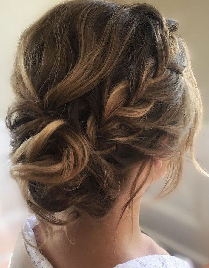 This Crown Braid With Updo Wedding Hairstyle Perfect For With Crown Braid Updo Hairstyles (View 14 of 25)