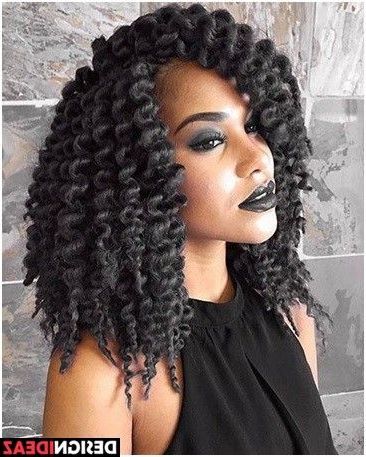 Twist Out Crochet Braids Lob | #hair Envy | Braids For Black Regarding Best And Newest Twisted Lob Braided Hairstyles (View 5 of 25)