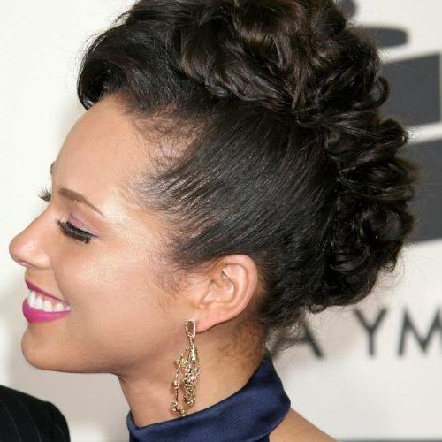 10 Mohawk Hairstyles For Black Women You Seriously Need To Try With Alicia Keys Glamorous Mohawk Hairstyles (View 12 of 25)