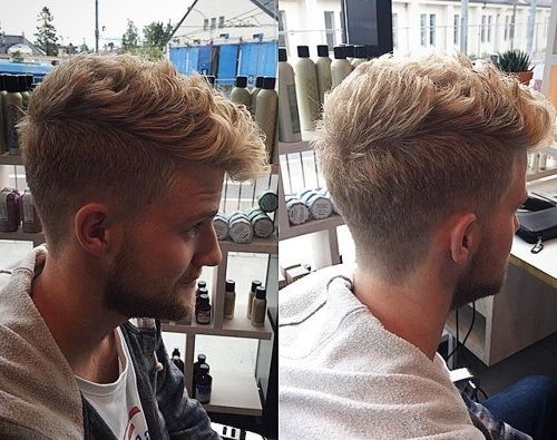 121 Coolest Faux Hawk Fade For Men (2019 Guide) – Hairstylecamp Intended For Curly Faux Mohawk Hairstyles (Photo 20 of 25)