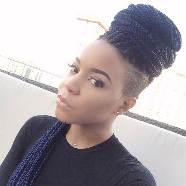 15 Foremost Braided Mohawk Hairstyles – Mohawk With Braids Intended For Box Braids Mohawk Hairstyles (Photo 14 of 25)