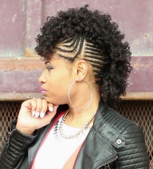 15 Foremost Braided Mohawk Hairstyles – Mohawk With Braids Intended For Side Braided Curly Mohawk Hairstyles (Photo 13 of 25)