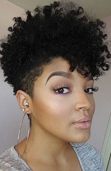 15 Sexy Natural Hairstyles For Black Women  The Trend Spotter Intended For Natural Curly Hair Mohawk Hairstyles (View 18 of 25)