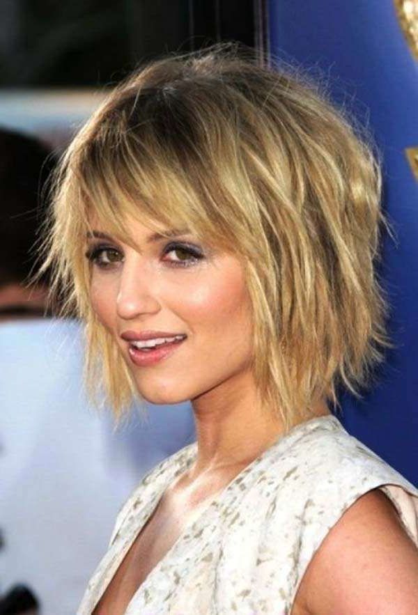 150 Hairstyles That'll Make Thin Hair Look Thicker With Regard To Layered And Outward Feathered Bob Hairstyles With Bangs (View 22 of 25)