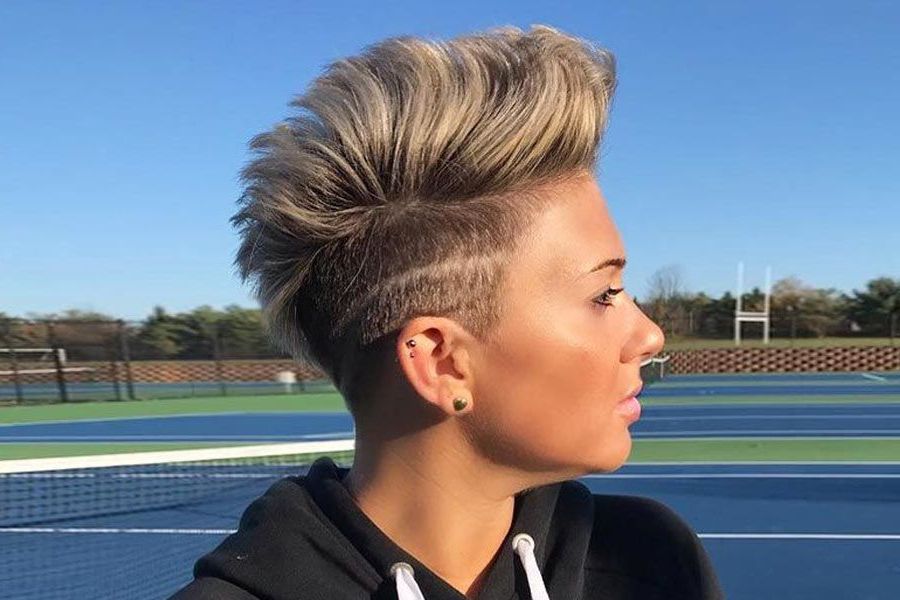 18 Badass Looks With A Mohawk | Lovehairstyles With Regard To Medium Length Blonde Mohawk Hairstyles (View 11 of 25)