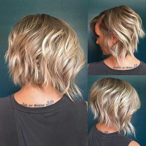 18 Fresh Layered Short Hairstyles For Round Faces – Crazyforus Throughout Short Rounded And Textured Bob Hairstyles (Photo 20 of 25)