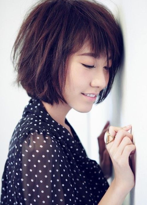 18 New Trends In Short Asian Hairstyles – Popular Haircuts With Regard To Ragged Bob Asian Hairstyles (View 4 of 25)