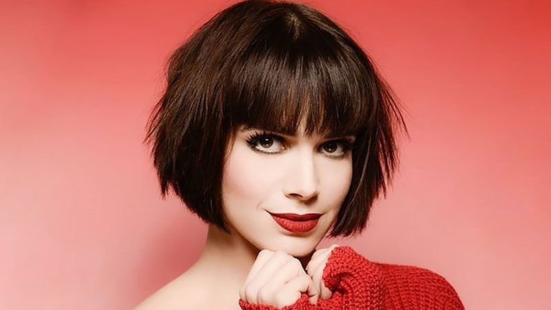 20 Best Inverted Bob Haircuts For Women – The Trend Spotter Regarding Round Bob Hairstyles With Front Bang (Photo 20 of 25)
