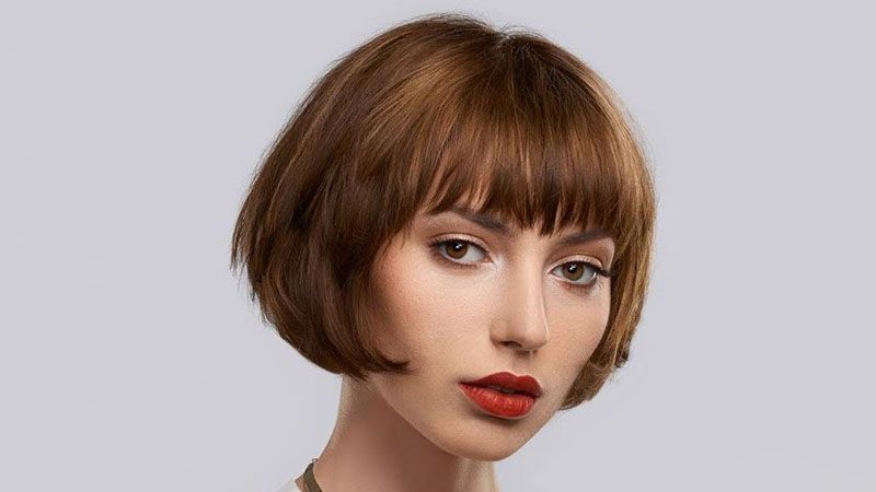 20 Best Inverted Bob Haircuts For Women – The Trend Spotter Regarding Round Bob Hairstyles With Front Bang (Photo 8 of 25)