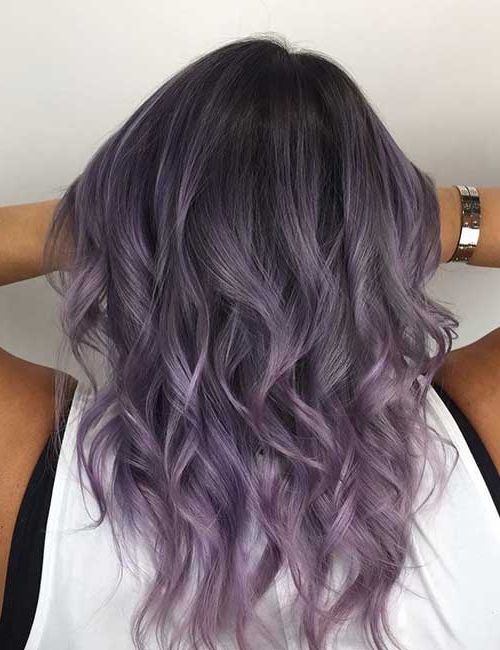 20 Lovely Lavender Ombre Hair Color Ideas For Ravishing Smoky Purple Ombre Hairstyles (Photo 7 of 25)