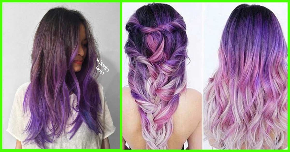 20 Lovely Lavender Ombre Hair Color Ideas Intended For Ravishing Smoky Purple Ombre Hairstyles (Photo 12 of 25)