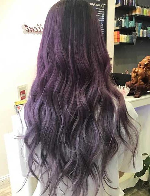 20 Lovely Lavender Ombre Hair Color Ideas Pertaining To Ravishing Smoky Purple Ombre Hairstyles (Photo 16 of 25)