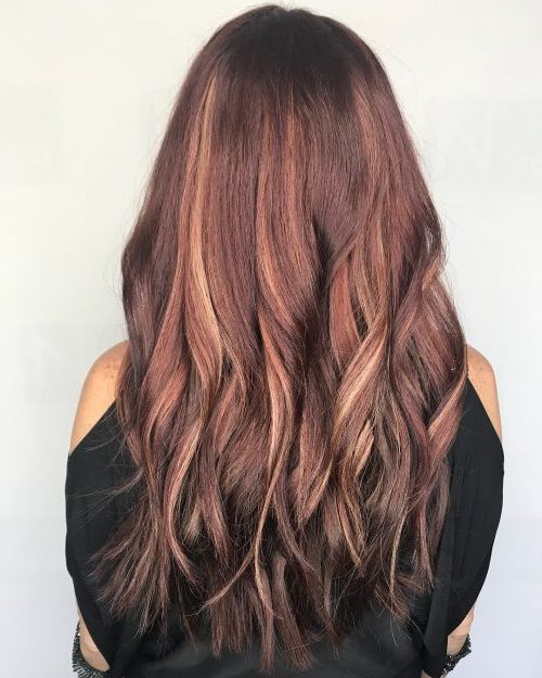 20 Popular Balayage Brown Hair Colors Of 2019 In Long Waves Hairstyles With Subtle Highlights (View 22 of 25)