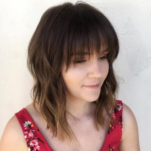 21 Best Long Layered Bob (layered Lob) Hairstyles In 2019 Within Shaggy Lob Hairstyles With Bangs (Photo 15 of 25)