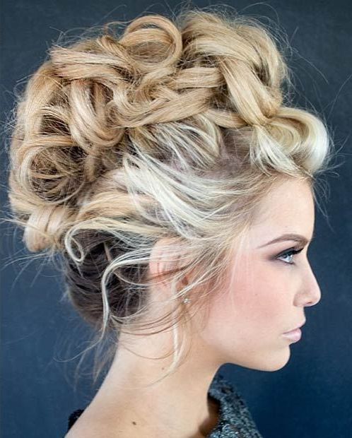 23 Faux Hawk Hairstyles For Women | Fancy Hair | Mohawk Updo Pertaining To Elegant Curly Mohawk Updo Hairstyles (View 19 of 25)