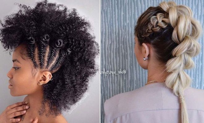 23 Mohawk Braid Styles That Will Get You Noticed | Stayglam For Center Braid Mohawk Hairstyles (View 5 of 25)