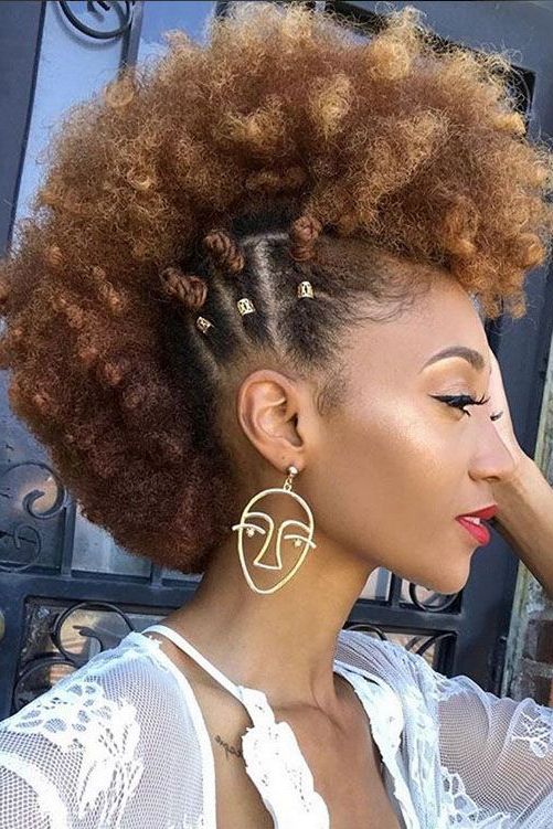 23 Mohawk Hairstyles For When You Need To Channel Your Inner For Natural Curly Hair Mohawk Hairstyles (Photo 2 of 25)