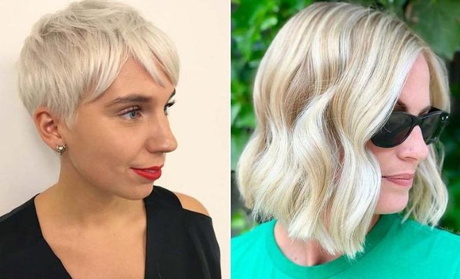 23 Trendy Short Blonde Hair Ideas For 2019 | Stayglam Pertaining To Trendy Pixie Haircuts With Vibrant Highlights (Photo 9 of 25)