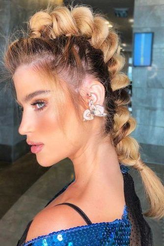 24 Cool And Daring Faux Hawk Hairstyles For Women – Crazyforus Intended For Braided Faux Mohawk Hairstyles For Women (View 25 of 25)