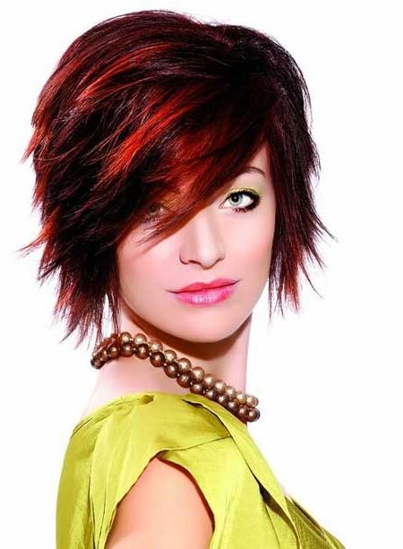 24 Really Cute Short Red Hairstyles | Styles Weekly Within Edgy Red Hairstyles (Photo 12 of 25)