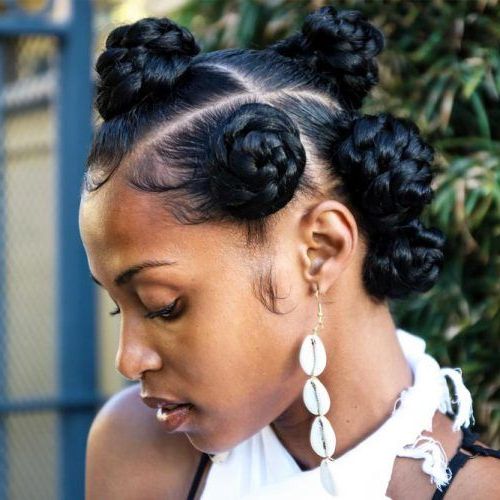 25 Bantu Knots Ideas, Tricks, And Tutorials To Stand Out In Braided Bantu Knots Mohawk Hairstyles (View 12 of 25)