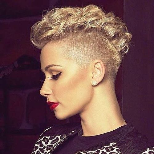 25 Exquisite Curly Mohawk Hairstyles For Girls And Women For Long Curly Mohawk Haircuts With Fauxhawk (Photo 7 of 25)