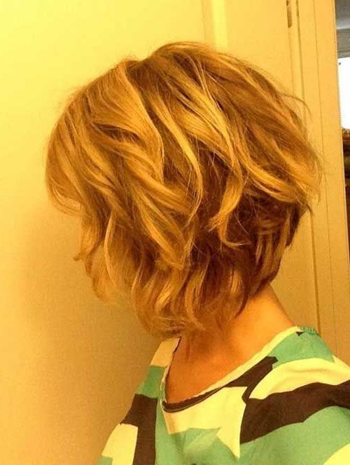 25 Trendy Short Textured Haircuts To Try | Wavy Bob Haircuts For Short Asymmetric Bob Hairstyles With Textured Curls (Photo 1 of 25)