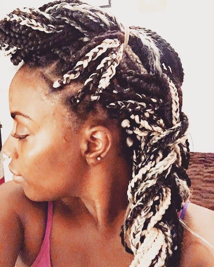3 Best Braided Mohawk Hairstyles For Natural Hair In 2019 Inside Box Braids Mohawk Hairstyles (View 25 of 25)