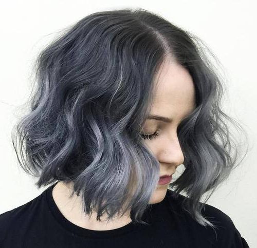 30 Amazing Blunt Bob Hairstyles To Rock This Summer (short For Black And Denim Blue Waves Hairstyles (View 16 of 25)