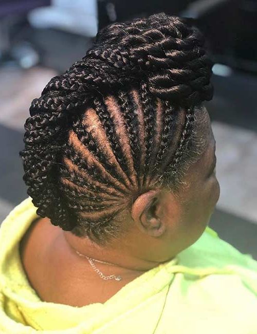 30 Edgy Braided Mohawks You Need To Check Out Pertaining To Braided Mohawk Bun Hairstyles (View 10 of 25)